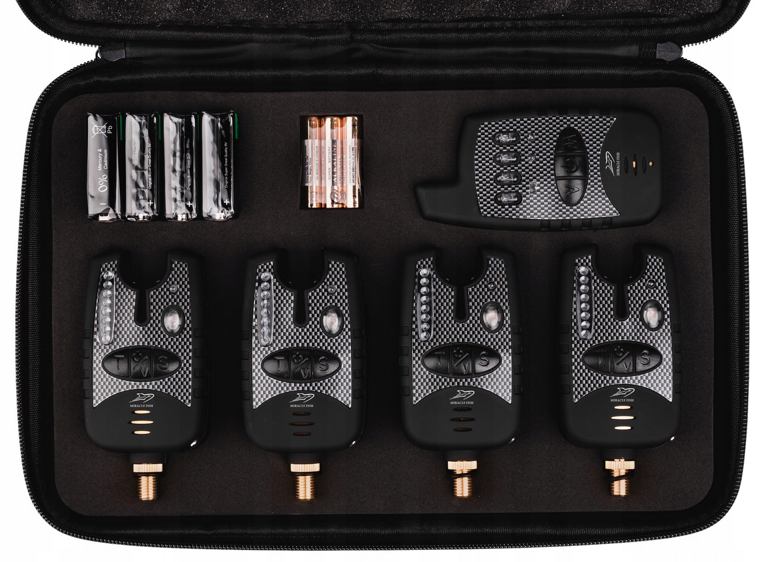 ZESTAW SYGNALIZATORÓW Z CENTRALKĄ 4+1 LINIA LED MIRACLE FISH Marka Miracle Fish