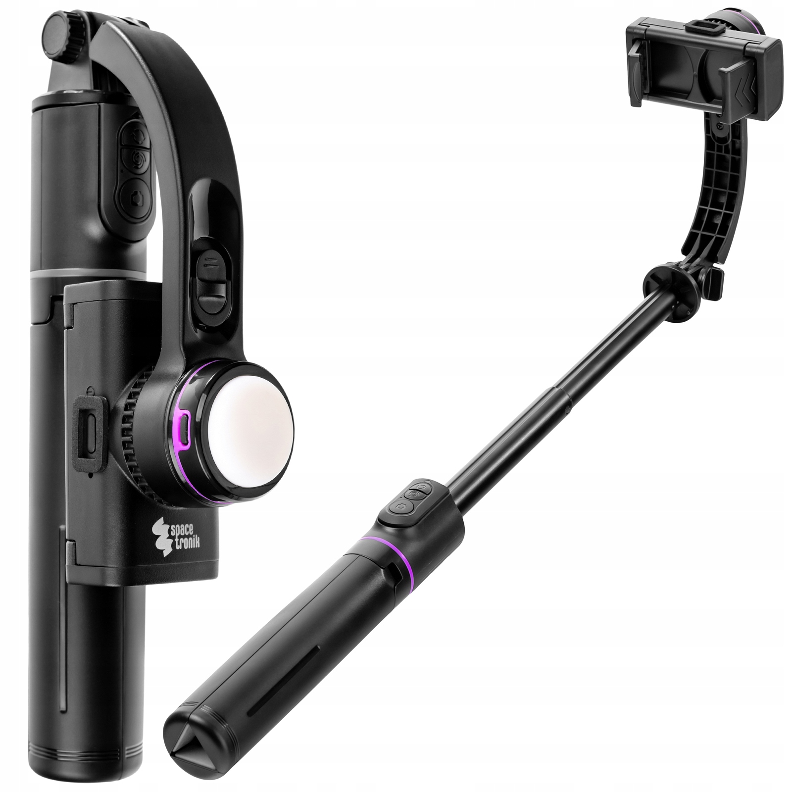 Spacetronik SR-ROLLPIX01 Selfie Stick plus stativ