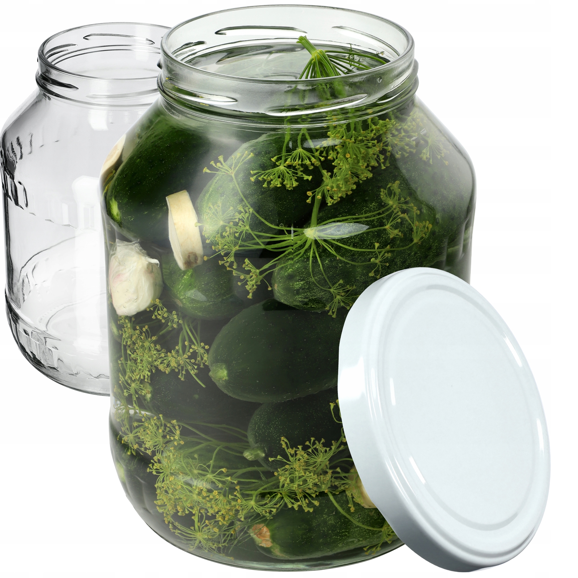 

2x Słoik Słój 2,5L Zakrętka Na Nalewki Ogórki