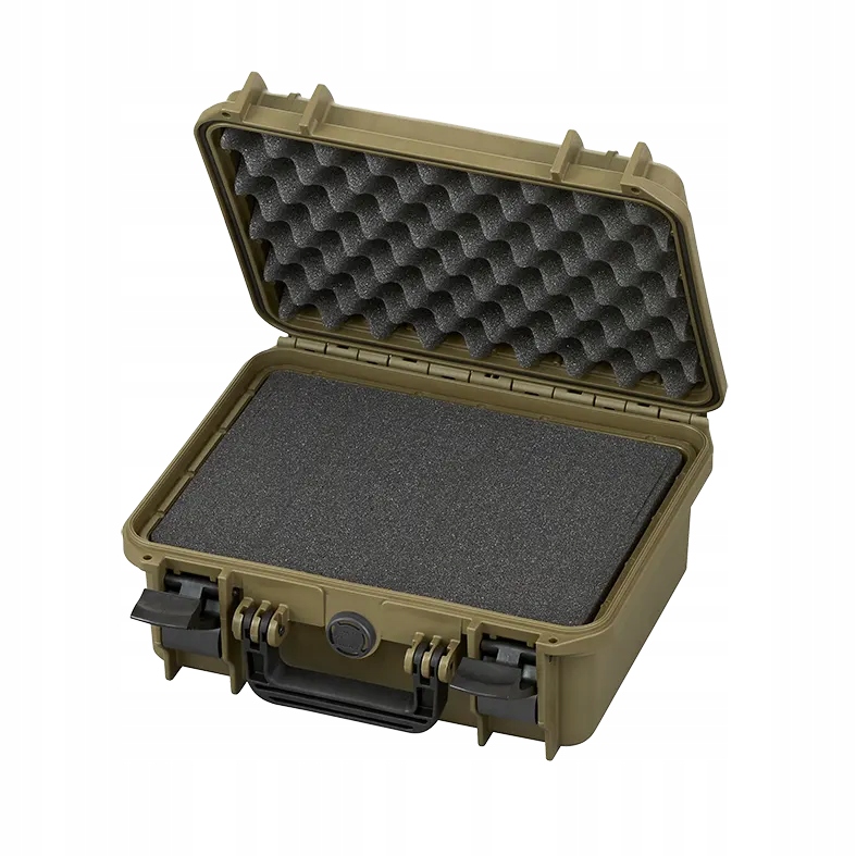 Zielona walizka hermetyczna z pianką MAX300S 336x300x148 mm