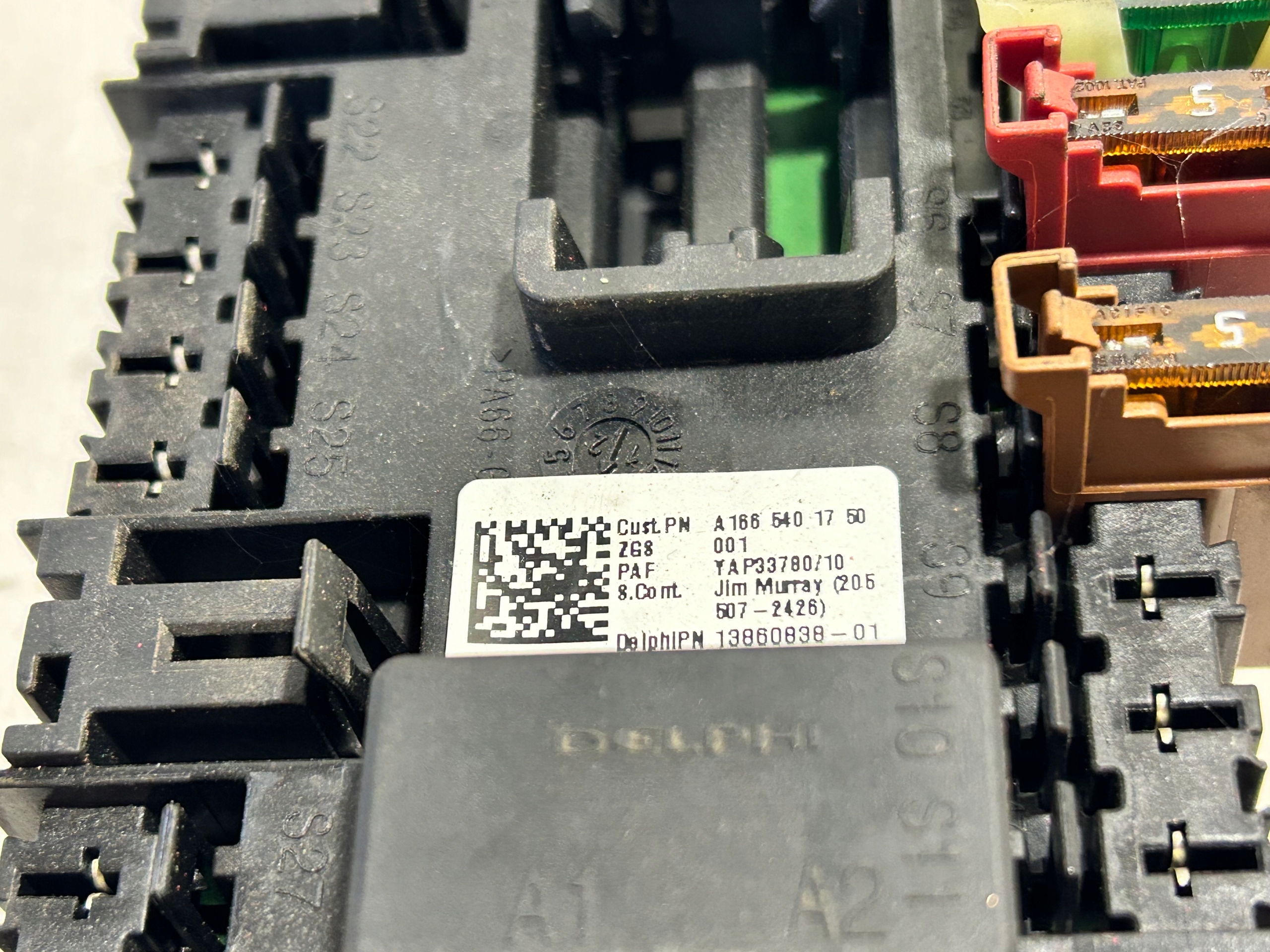 Module fusibles MERCEDES ML W166 1665401750