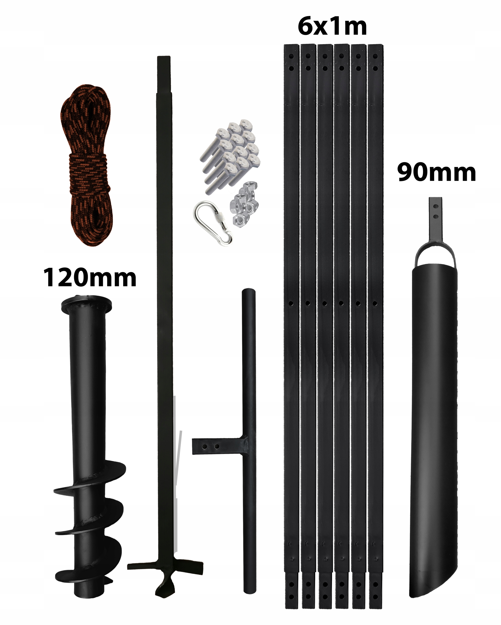 

Wiertnica ręczna do studni 120mm 7m szlamówka 90