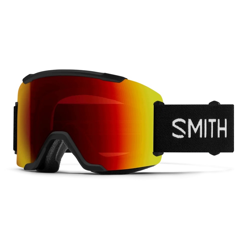 Gogle Smith Squad 2 Black Chromapop Sun Red Mirror Szyba Yellow