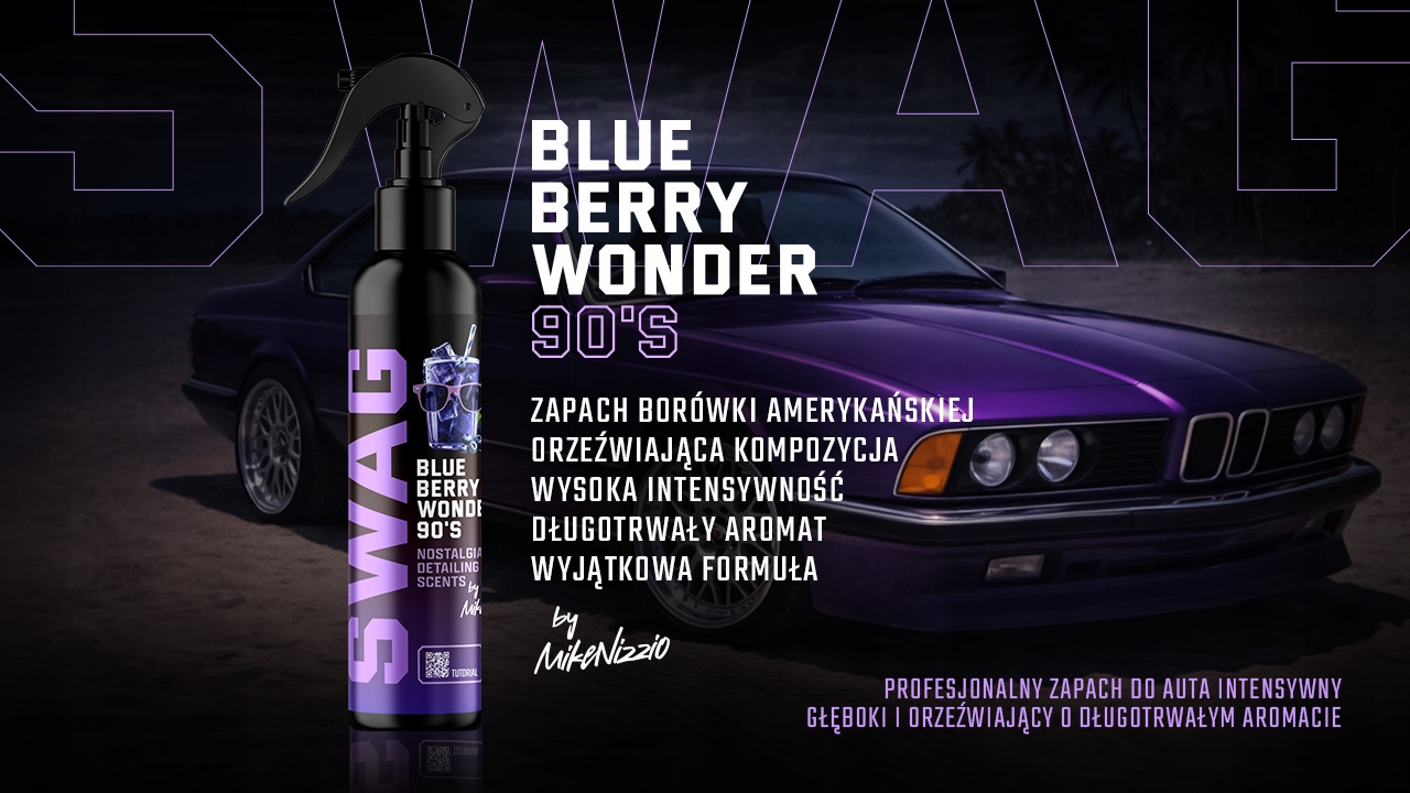 SWAG _ BLUEBERRY WONDER 90`S 150ML - ZAPACH DO AUTA - BORÓWKA AMERYKAŃSKA Rodzaj atomizery