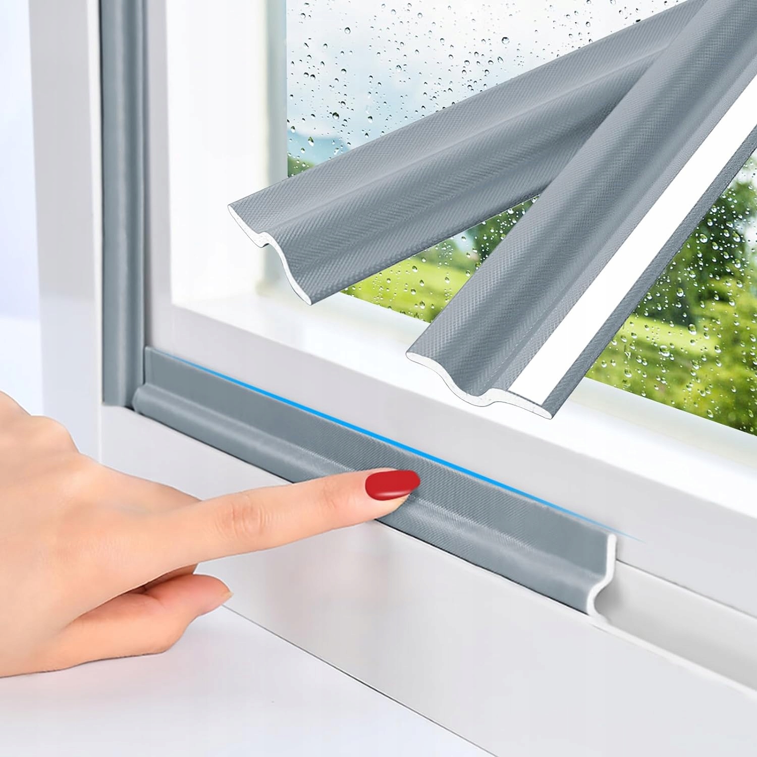 Uszczelka do okien drzwi samoprzylepna 1 metr uszczelki szara Kod producenta uszczelka szara kndshop_pl