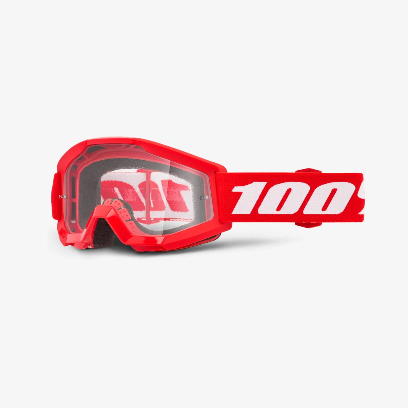 100 Procent Gogle Strata Mini Red Junior Kid Dziecięce Kolor Czerwony/c