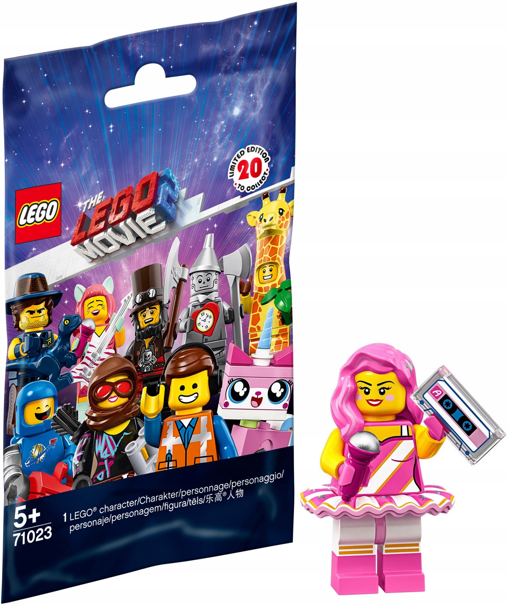 Lego Movie 2 Minifigures Candy Rapper 71023-11 Nová Figurka