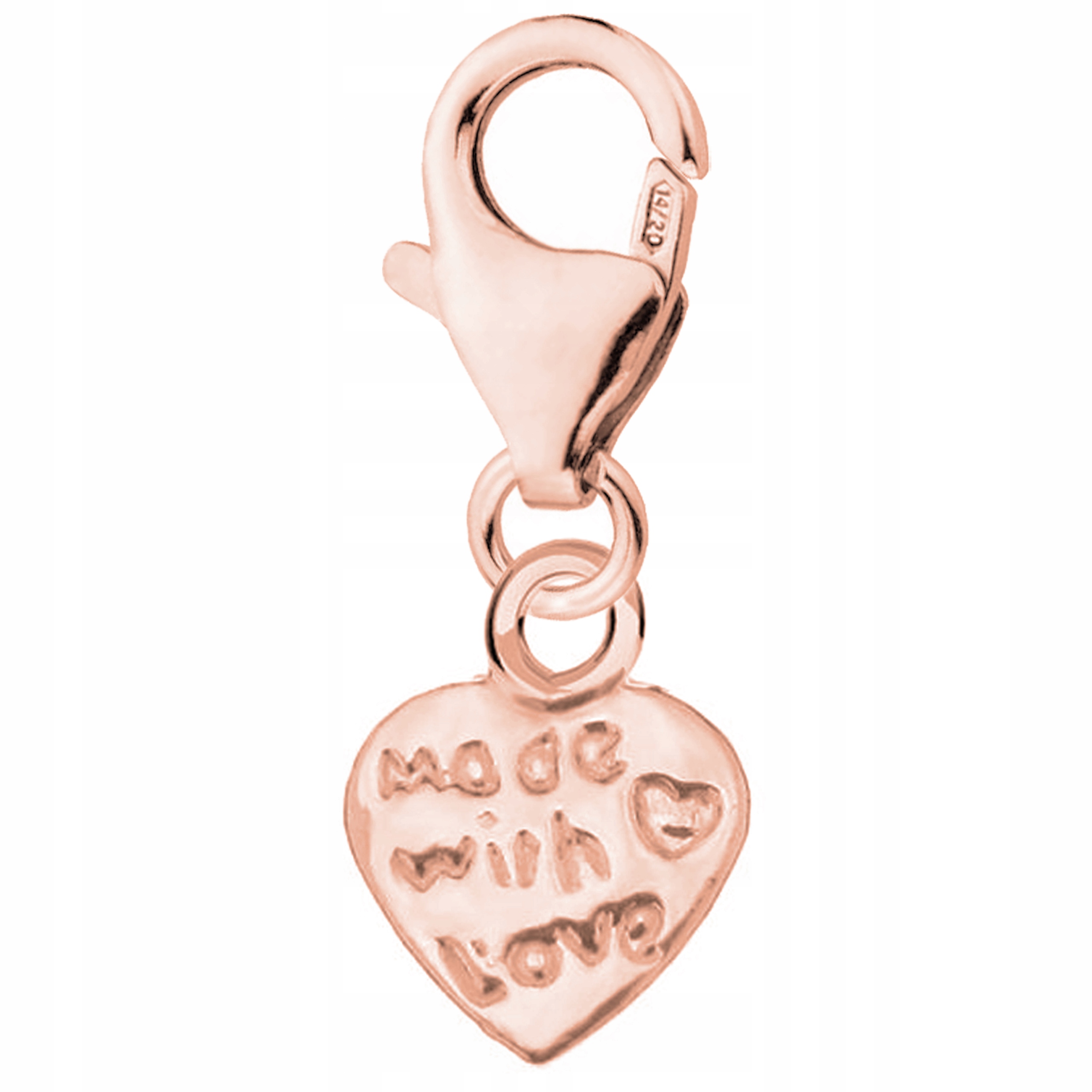 Přívěsek Srdce Love růžové zlato stříbro 925