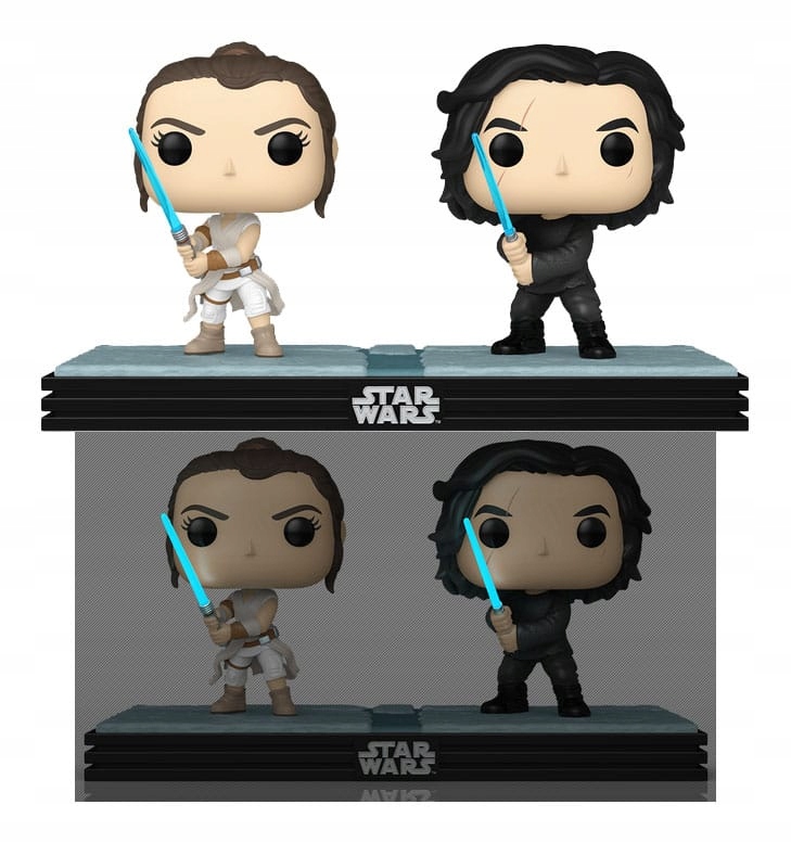 Funko Pop! Figurky z filmu Star Wars s kývavou hlavou, sada 2 kusů Kylo a Rey