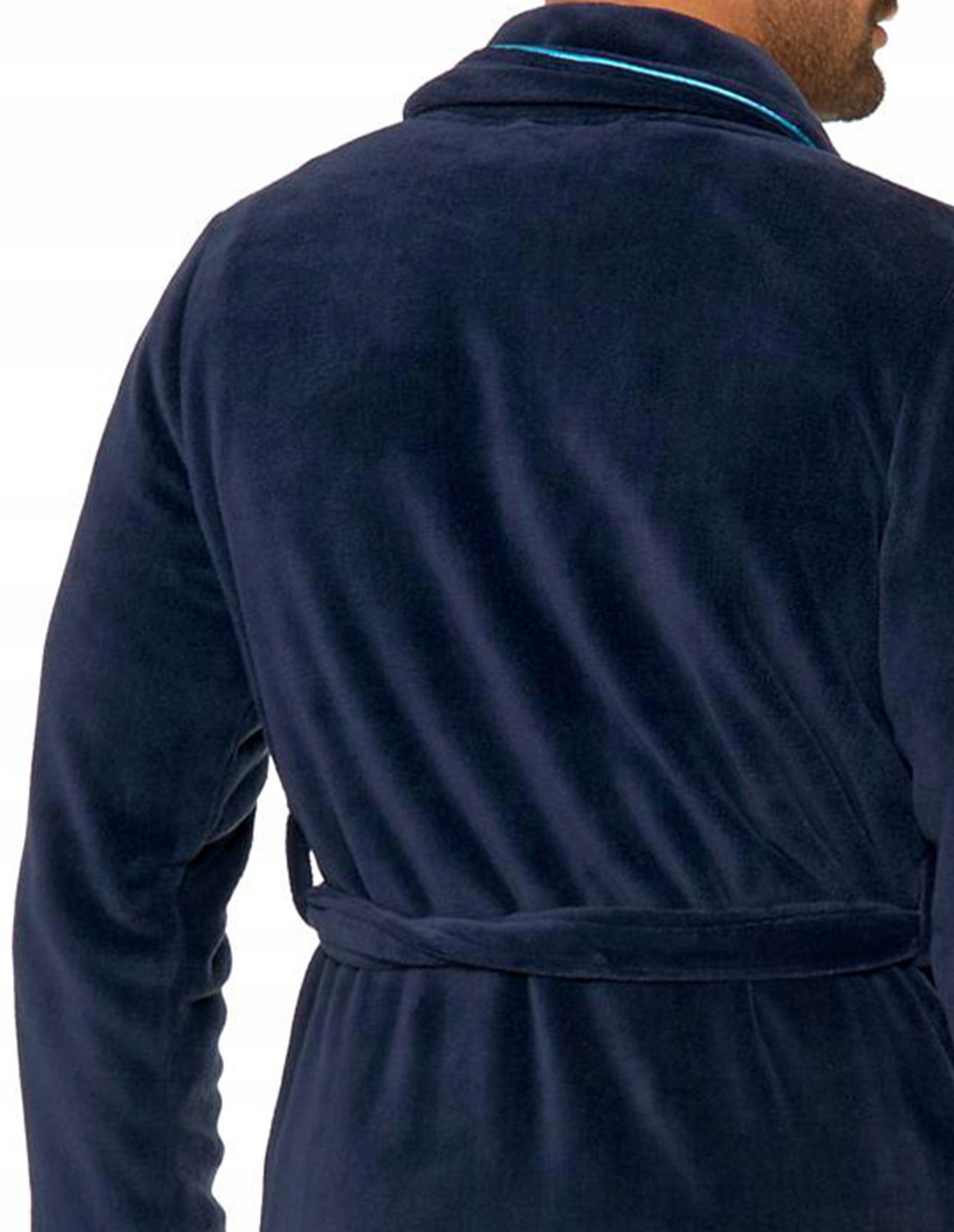 MORAJ męski wygodny SZLAFROK ciepły wiązany w pasie - XXL Materiał dominujący poliester