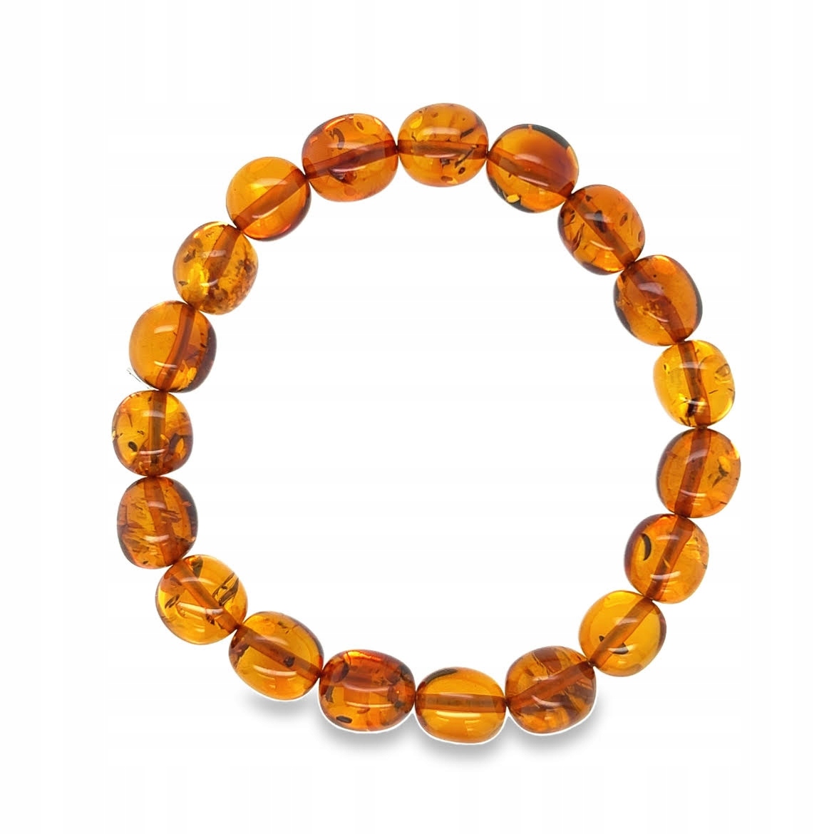 Jantarový náramek na koňakové gumičce baltský jantar Film