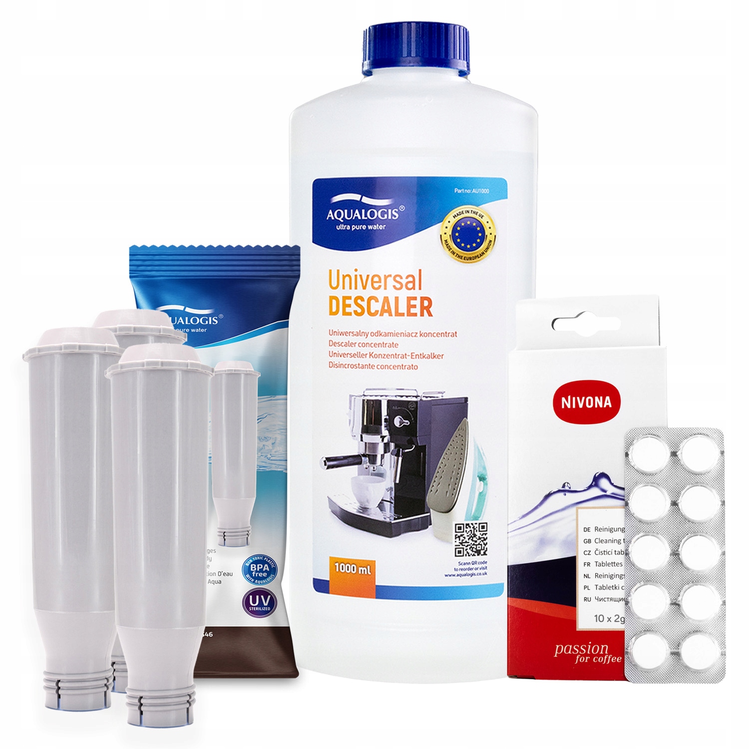 x3 Filtr do kávovaru Nivona AL-TES46 UniDec Tablety Tekutina