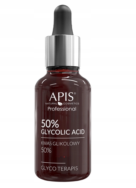 APIS KWAS GLIKOLOWY 50% 30 ML BLIZNY ZMARSZCZKI TRĄDZIK