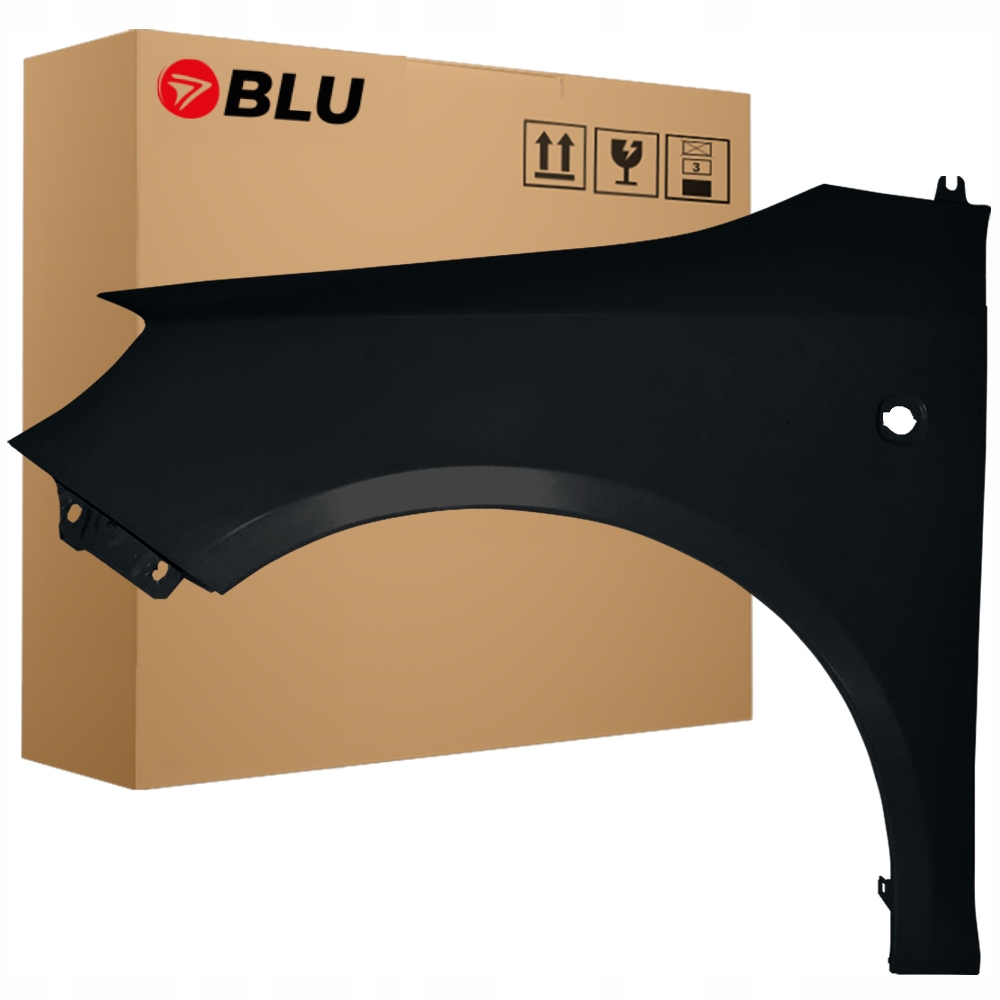 Blu Blatník Škoda Fabia II 2 5J Roomster LF9R levý černý 07-15 přední