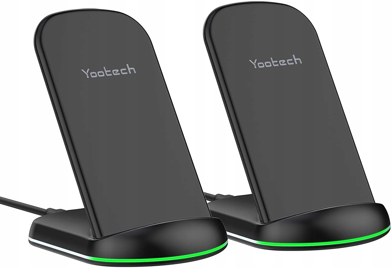 2X BEZPRZEWODOWA ŁADOWARKA CZARNA USB YOOTECH
