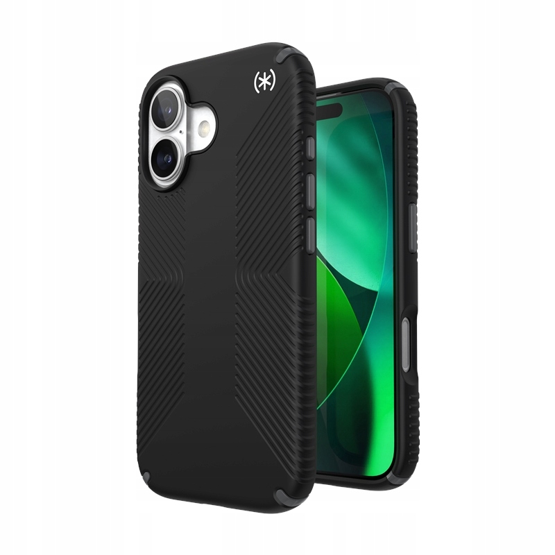 Speck Presidio2 Grip MagSafe Pouzdro pro iPhone 17 (Černá Šedá břidlice Bílá)