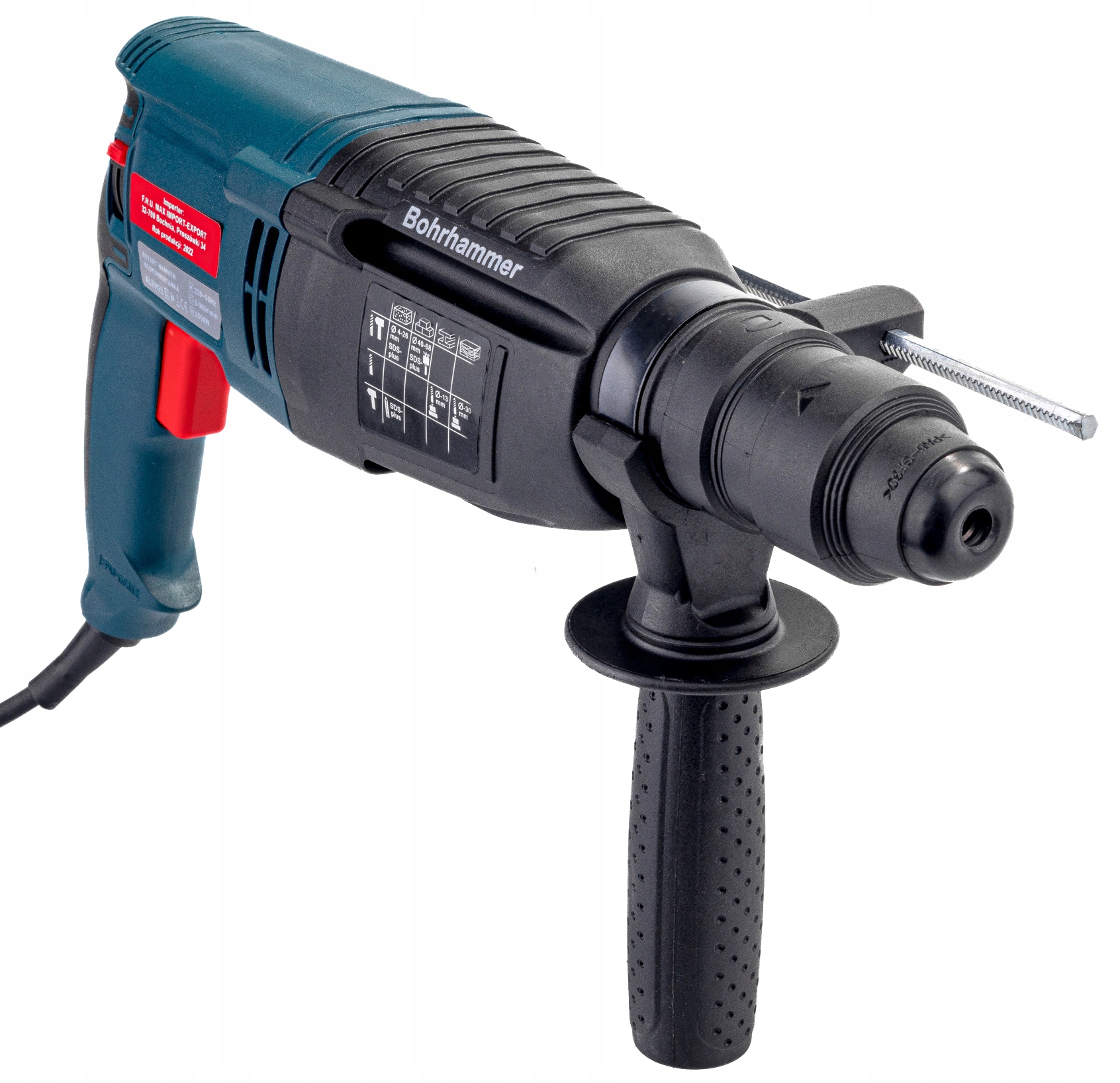 MŁOTOWIERTARKA MŁOT UDAROWY SDS+ MOCNA WIERTARKA Z UDAREM 2500W ZESTAW Seria ALRH25