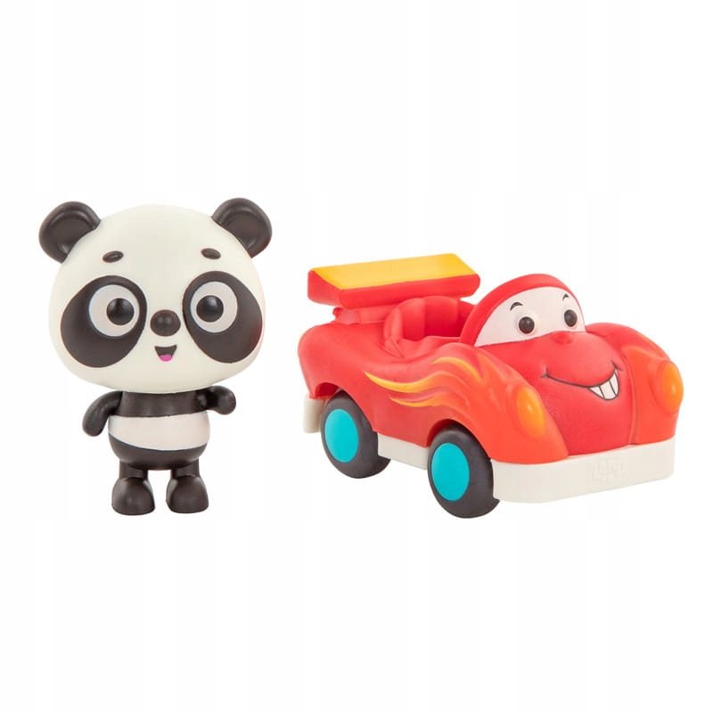 

B.toys Land of B Miękkie autko wyścigówka z pandą