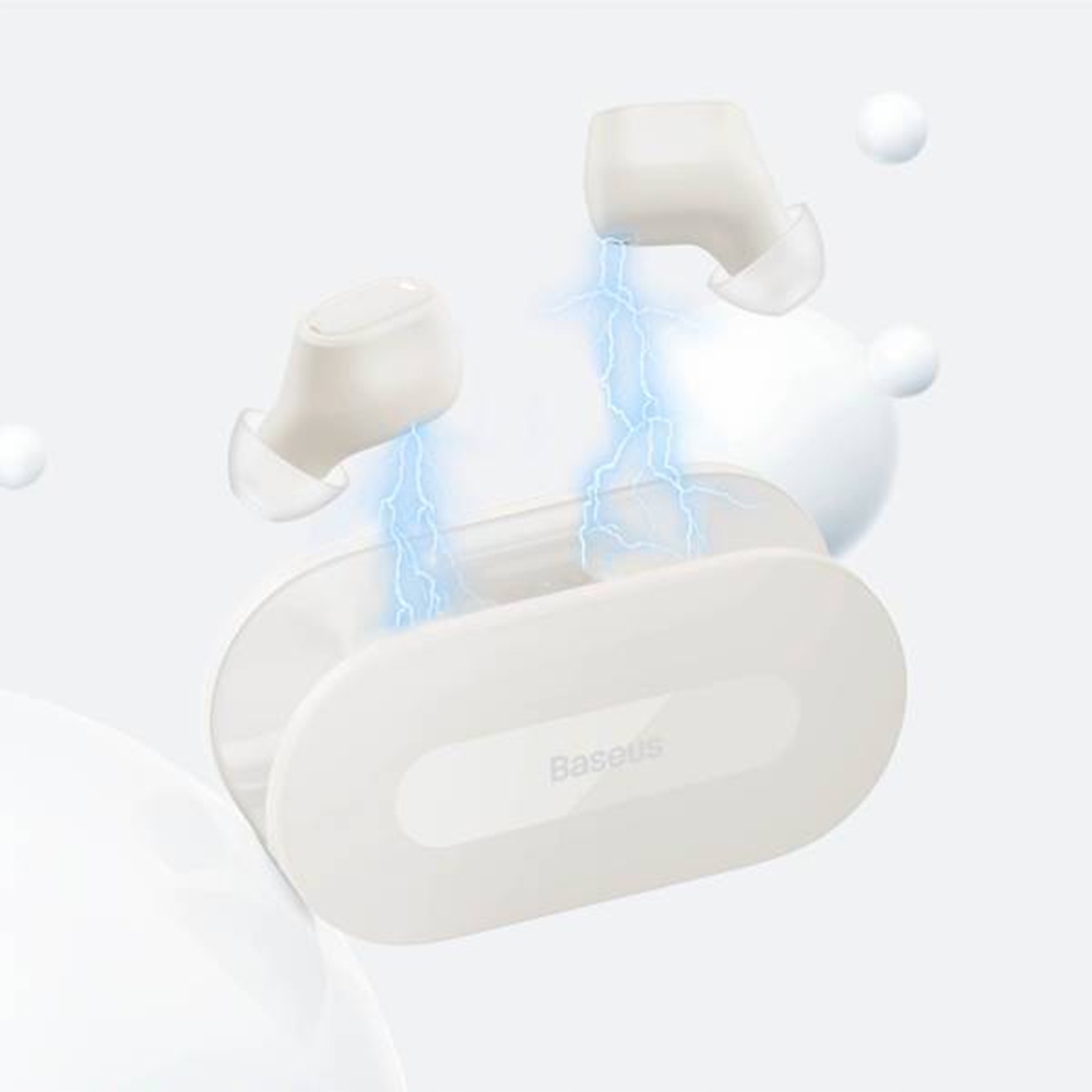 Bezdrátová Sluchátka Do Kanálu S Powerbankou Baseus Bowie EZ10 Bílá