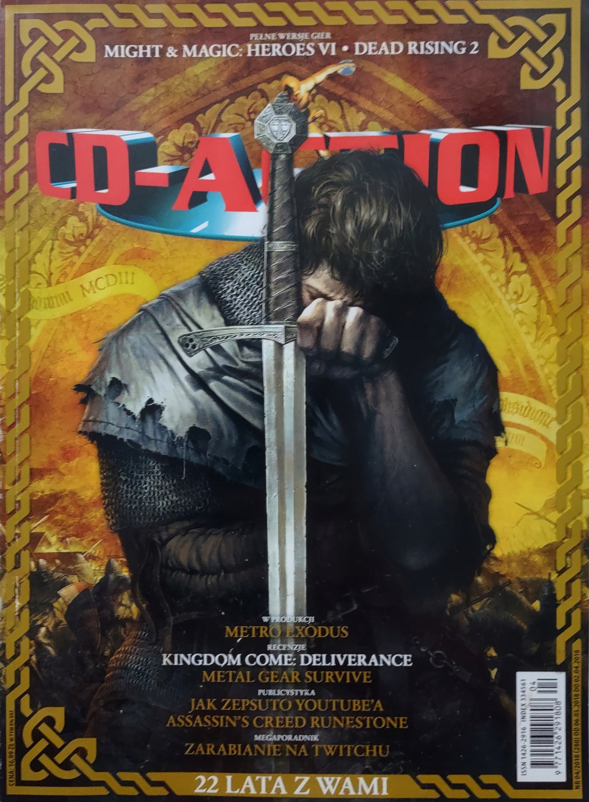 CD-Action 4/2018 280 brak płyt i dodatków