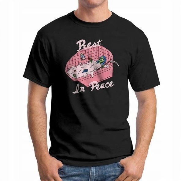 

Koszulka T-Shirt Rest In Peace Bath Skeleton L