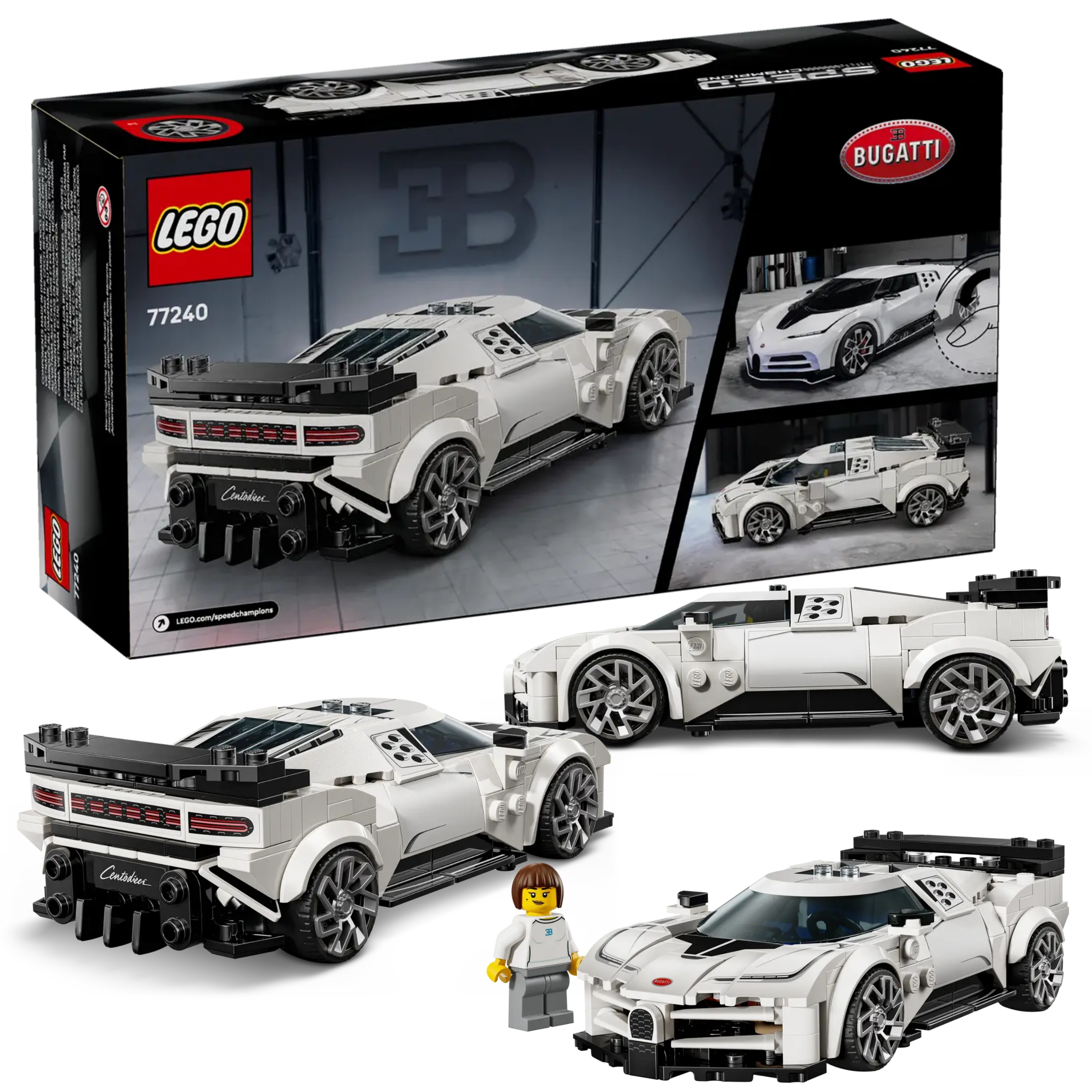 Lego Speed Champions 77240 Samochód Bugatti Centodieci Klocki 291el.