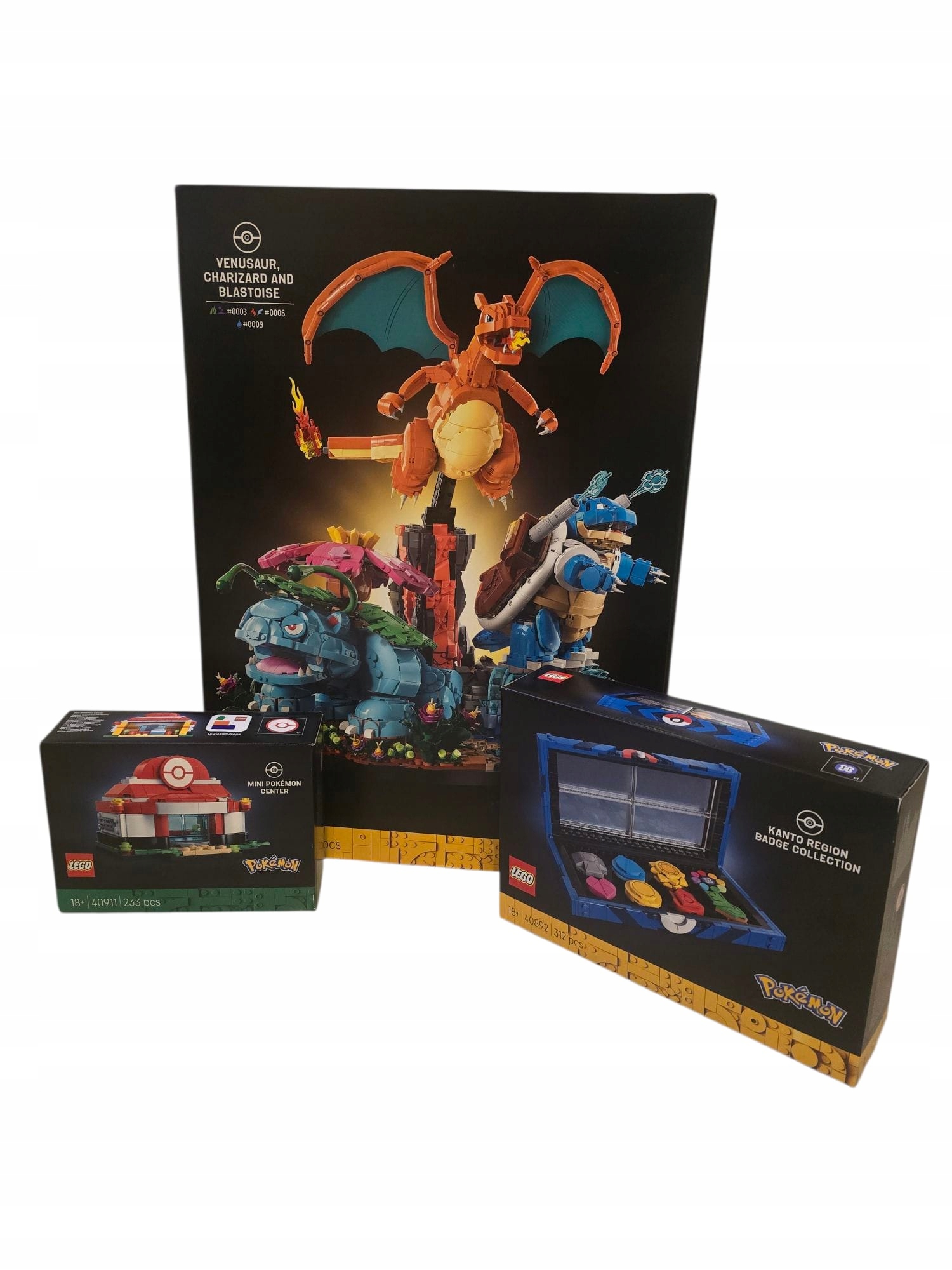 stavebnice Lego Pokémon 72153 Venusaur, Charizard a Blastoise Bonus