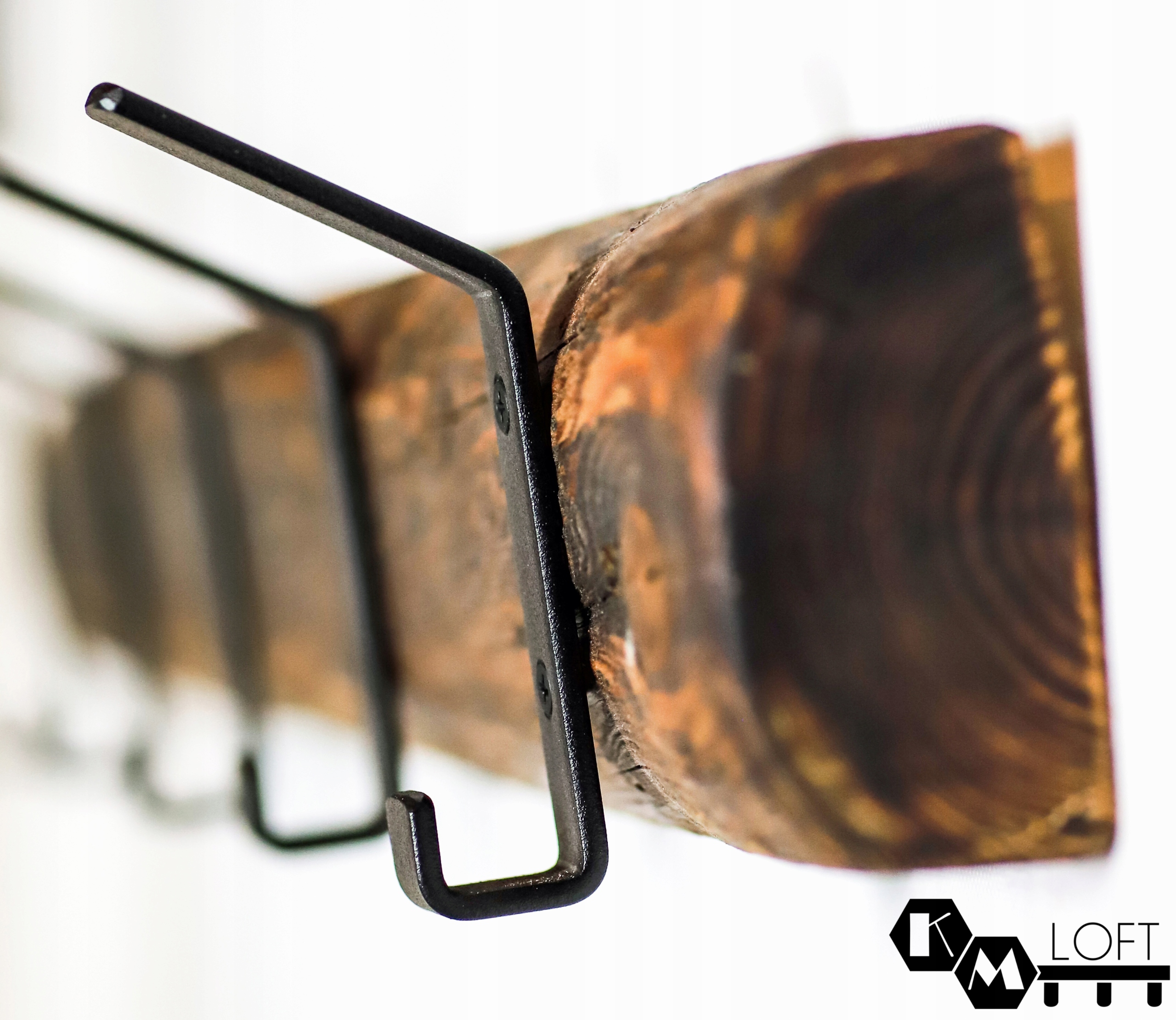 WIESZAK ścienny 60 STARE DREWNO LOFT INDUSTRIALNY Szerokość mebla 60 cm