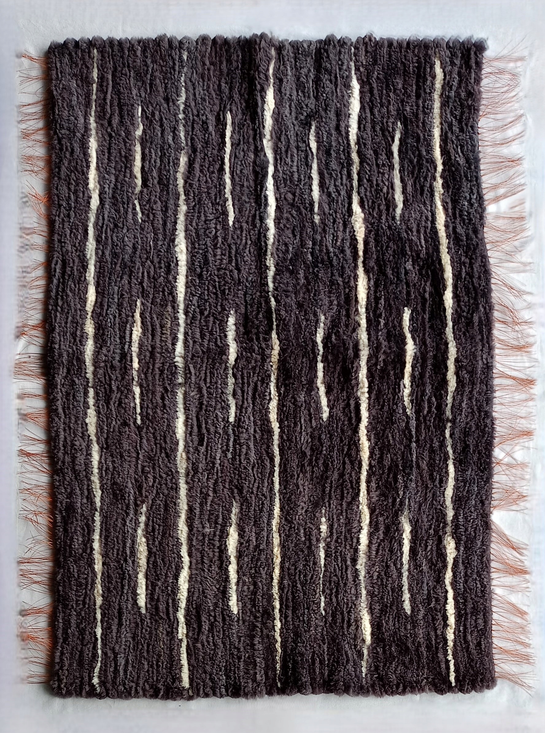 Koberec Veľký IreShoes Prehoz z vlny Behúň Handmade Futrzak Premium