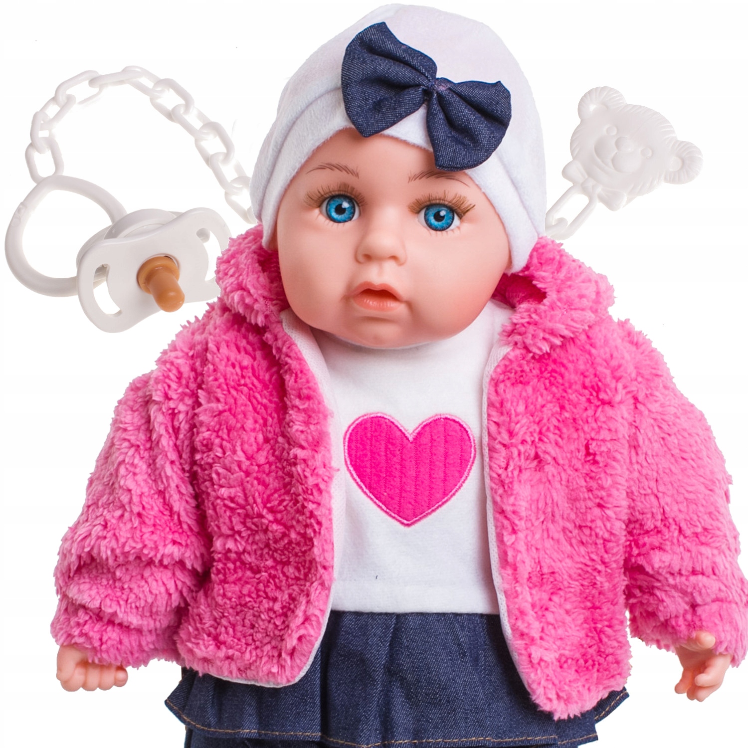 

Duża Lalka Bobas interaktywna mówi śpiewa Smoczek