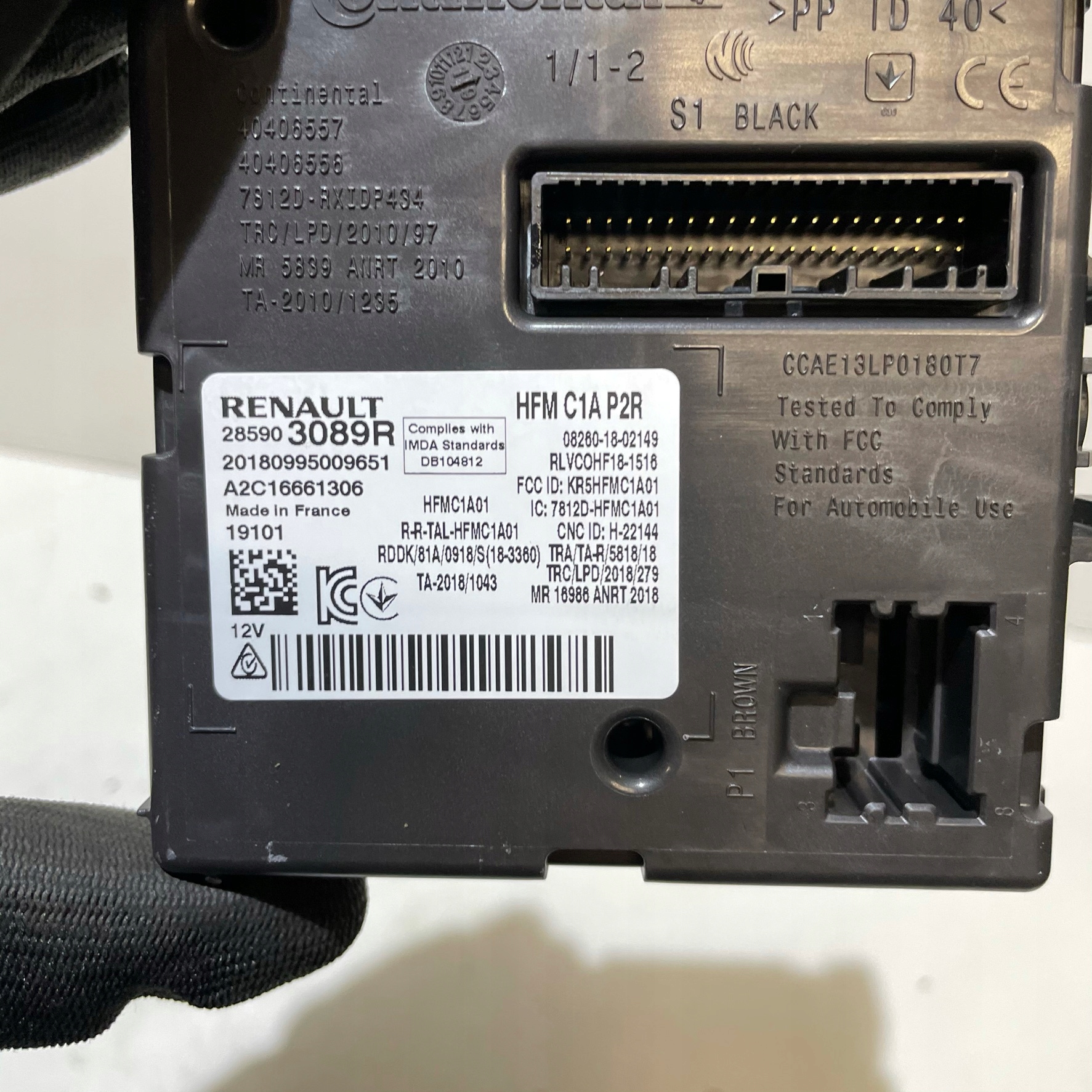 RENAULT TALISMAN LIFT MODULE CONTROL UNIT 285903089R