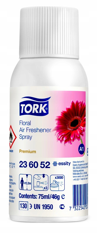 

Tork 236052 odświeżacz powietrza w sprayu kwiatowy