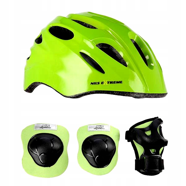 

Kask Lekki Dla Dzieci rower rolki + Ochraniacze Xs