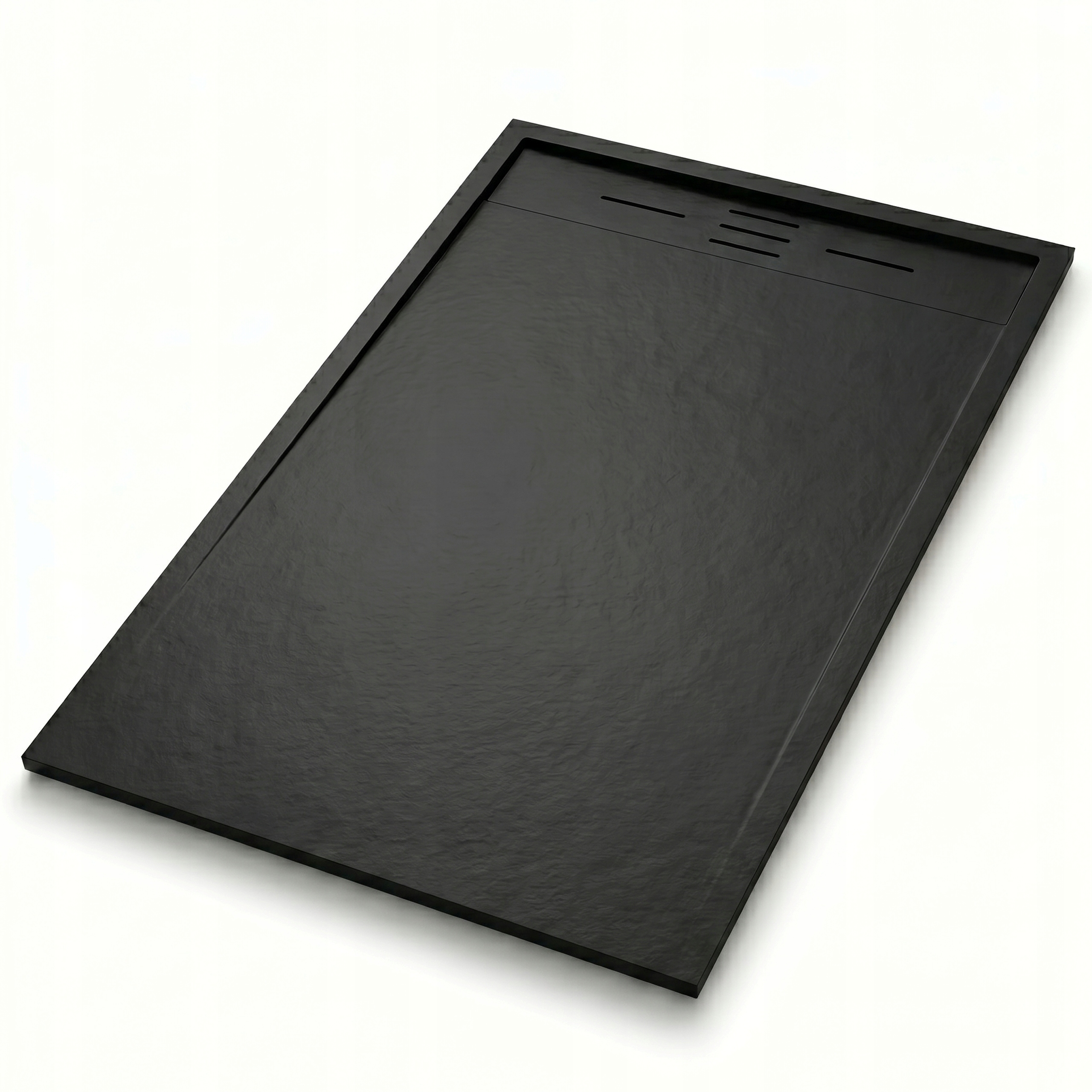 Brodzik 110x90 prysznicowy czarny prostokątny docinany niski Smc syfon