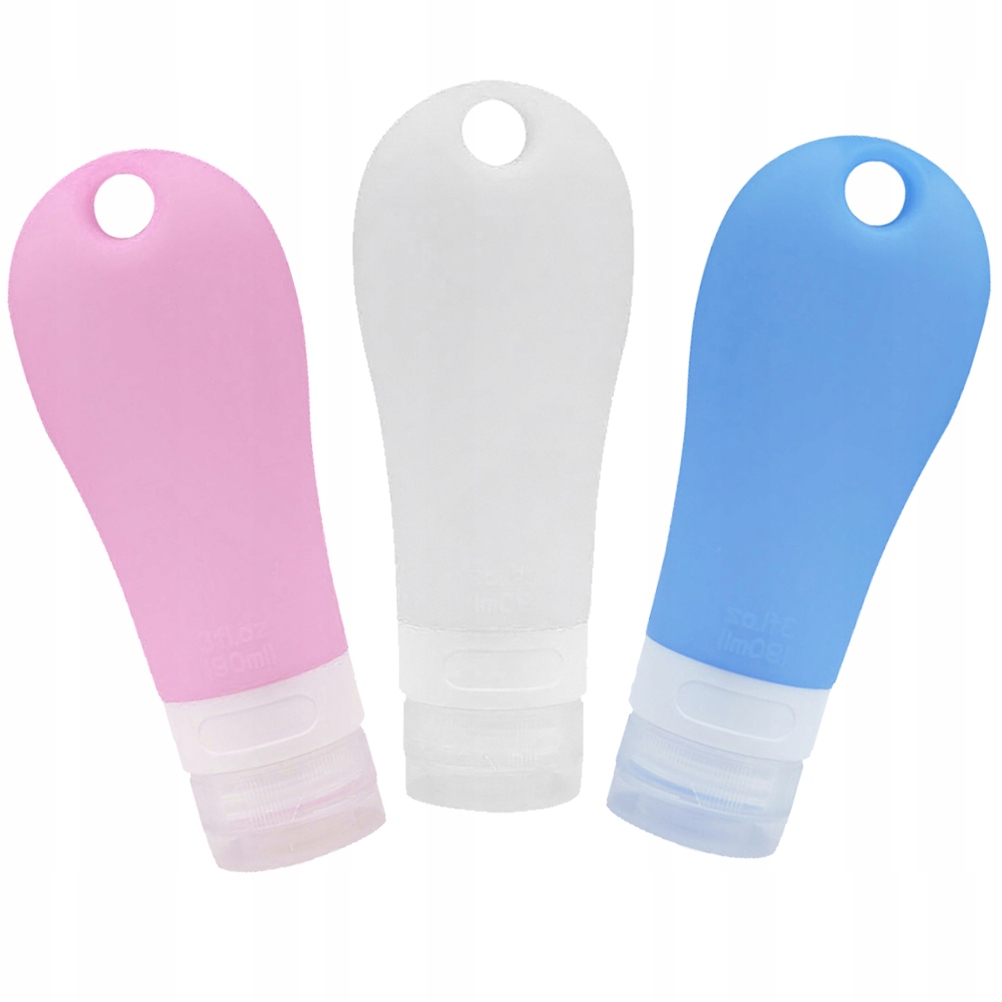 BUTELKI SILIKONOWE POJEMNIKI PODRÓŻNE Marka bez marki