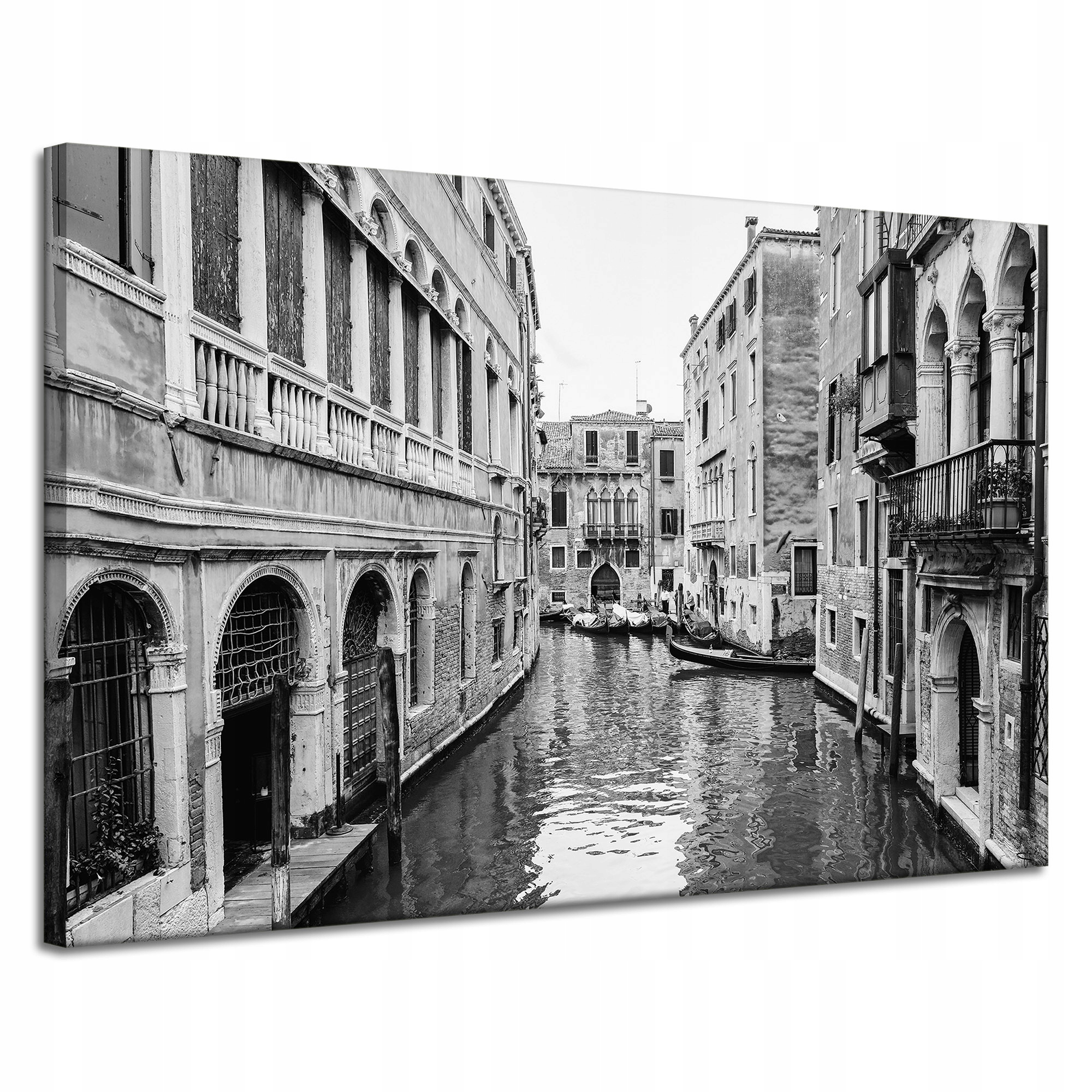 Obraz Canvas Benátky černobílé Itálie 120x80 cm