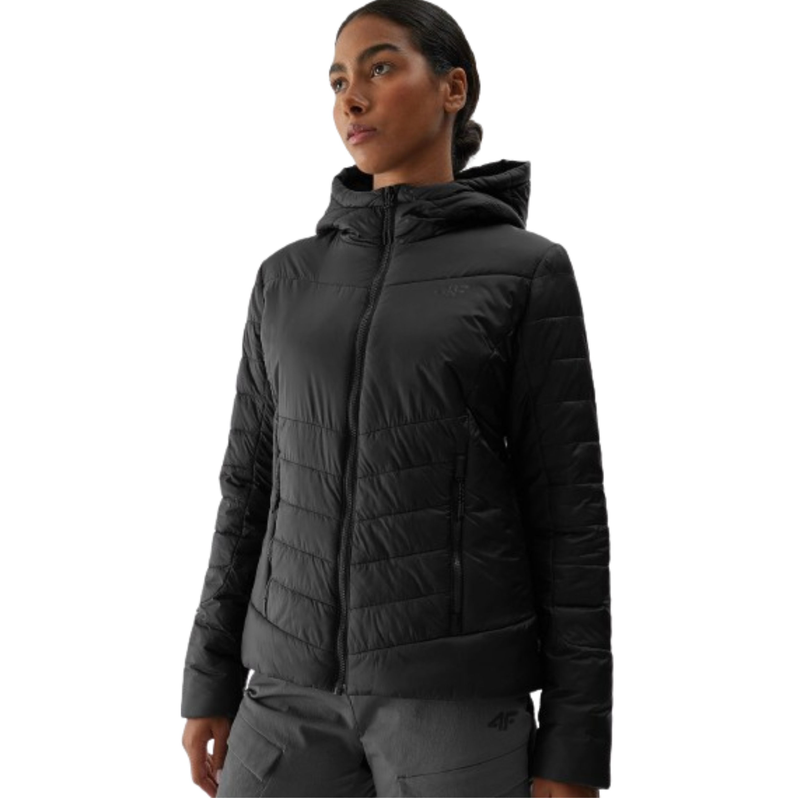 Damska Kurtka Puchowa 4F Z Kapturem Primaloft Lekka S