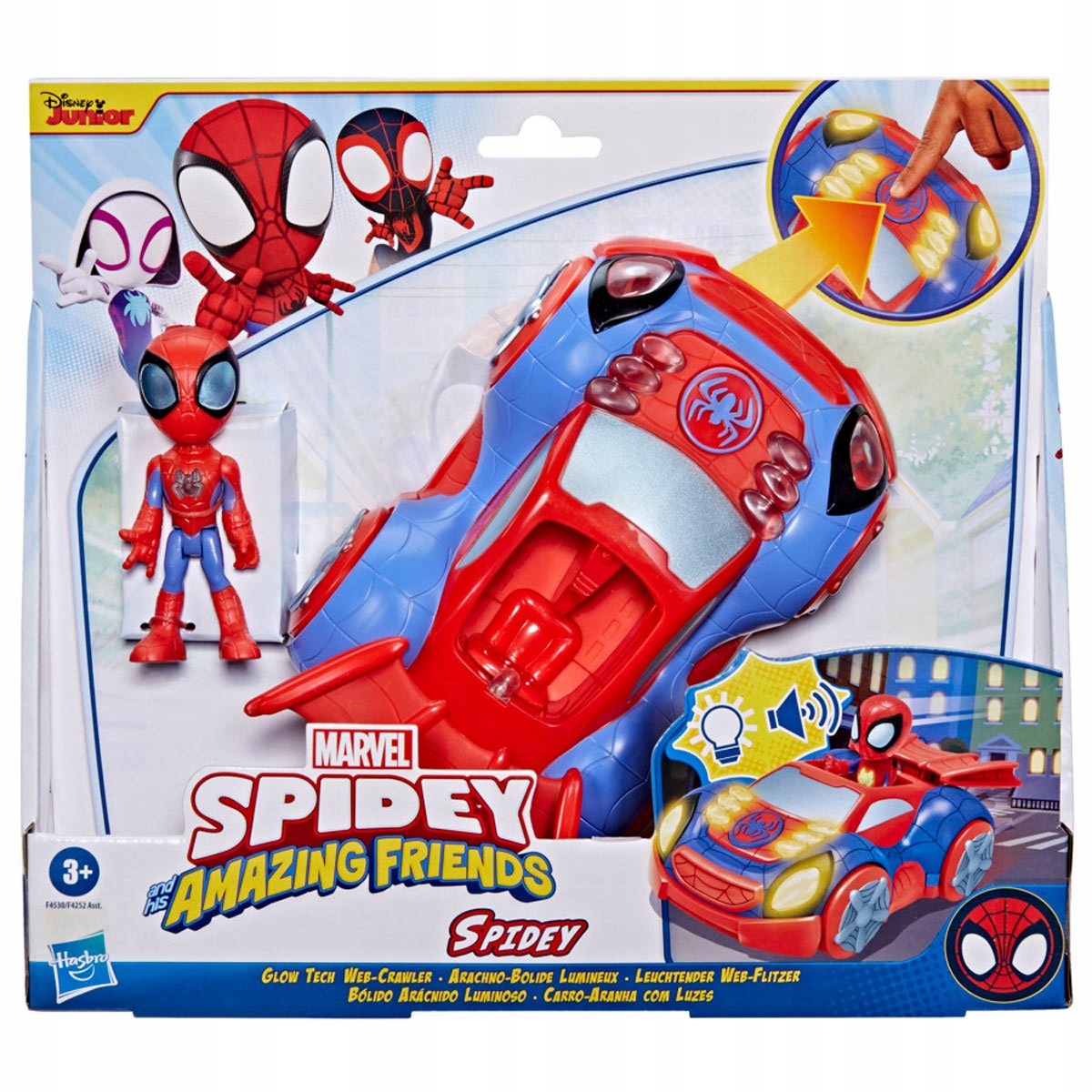 Hasbro Marvel Spidey i Amazing Friends kumple z pojazdem F4530