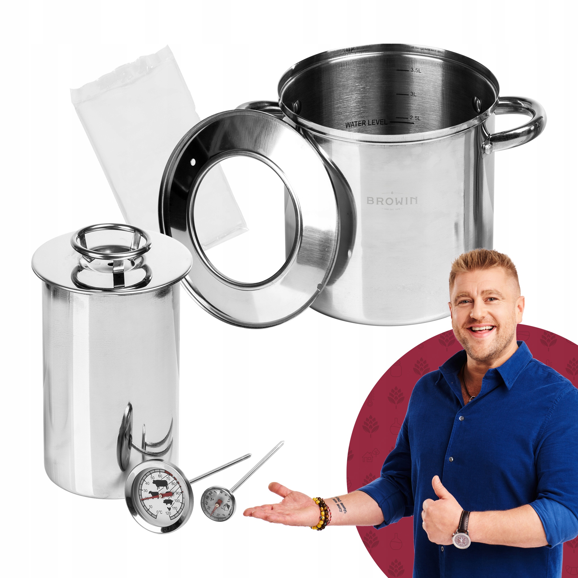 SZYNKOWAR 1,5KG Z PŁASZCZEM WODNYM MAX ZESTAW Pojemność 1.5 l