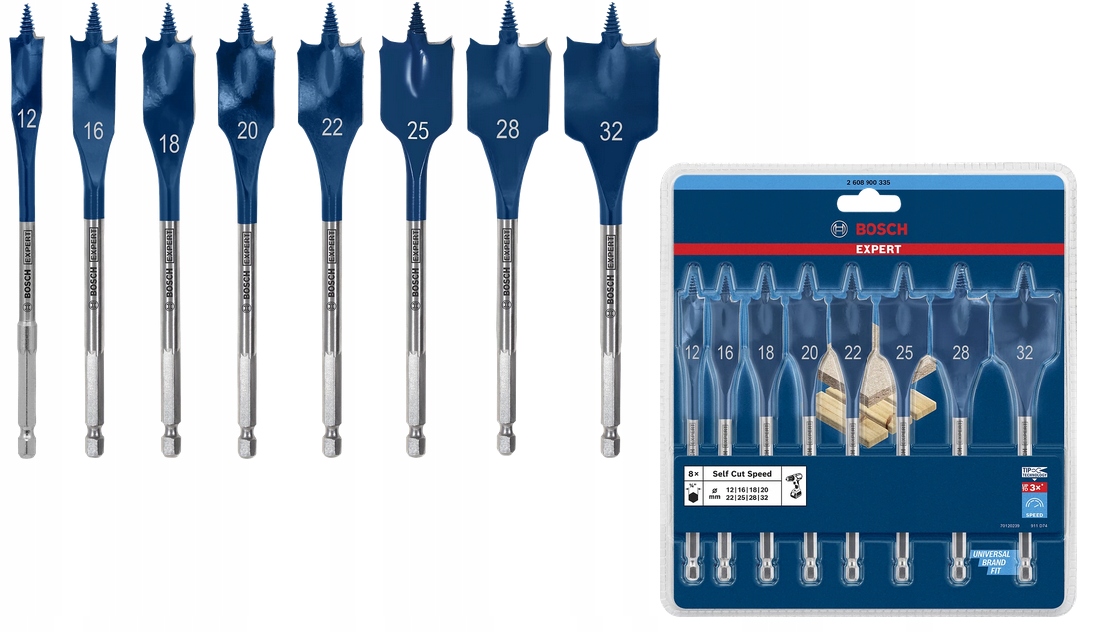 Wiertła Łopatkowe Selfcut Expert 8 El Bosch