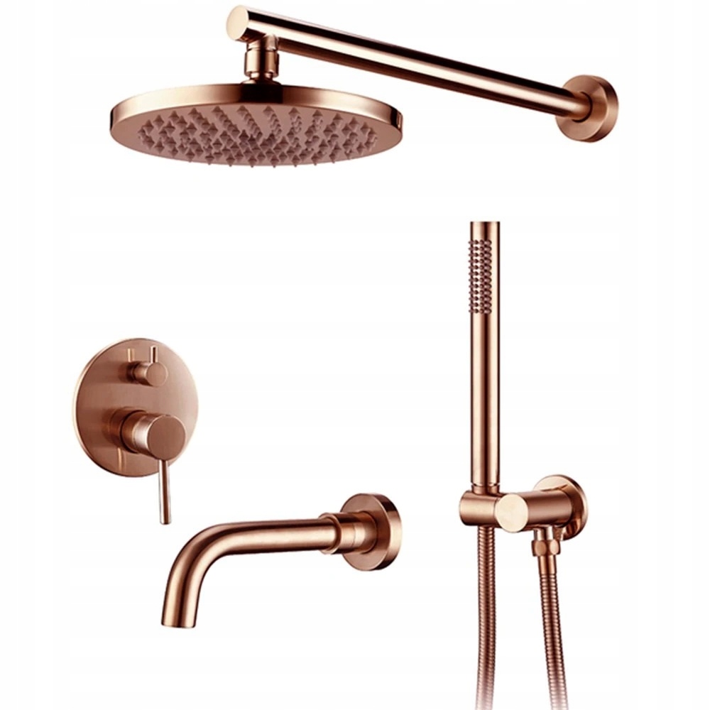 Podomítková sprchová batéria Medená Mat Sprchová batéria Medená