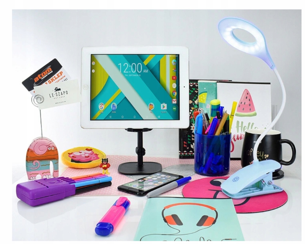 LAMPKA BEZPRZEWODOWA LEDOWA KLIPS DO BIURKA STOLIK Typ nocna stołowa