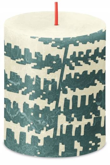 

Świeca Rustic 80/68 Silhouette Perła Paproć