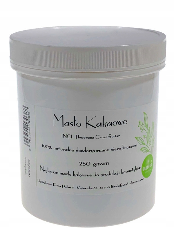 

Masło Kakaowe Naturalne Nierafinowane 250 Gram