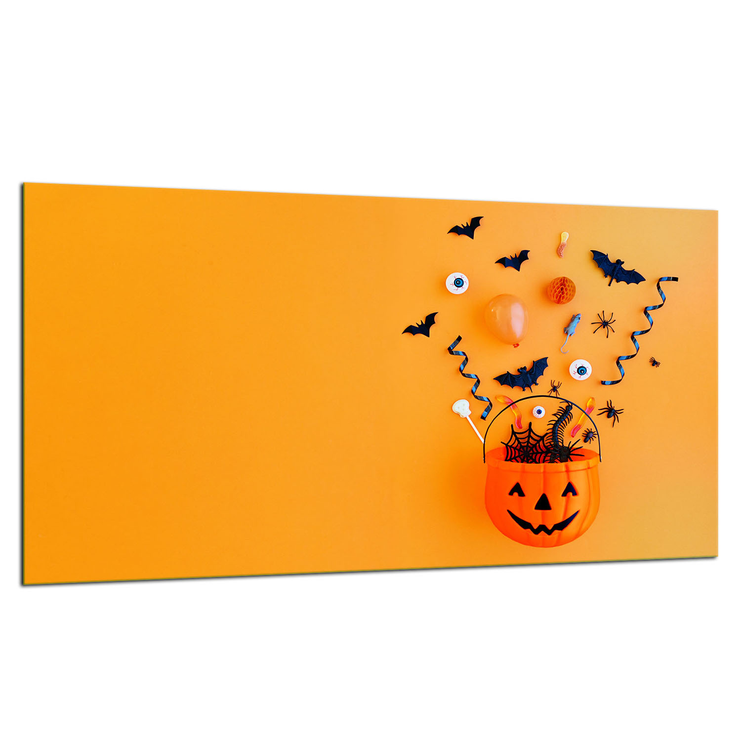 7v1 Skleněná Ochranná Deska Na Sporák 90X52 Halloween