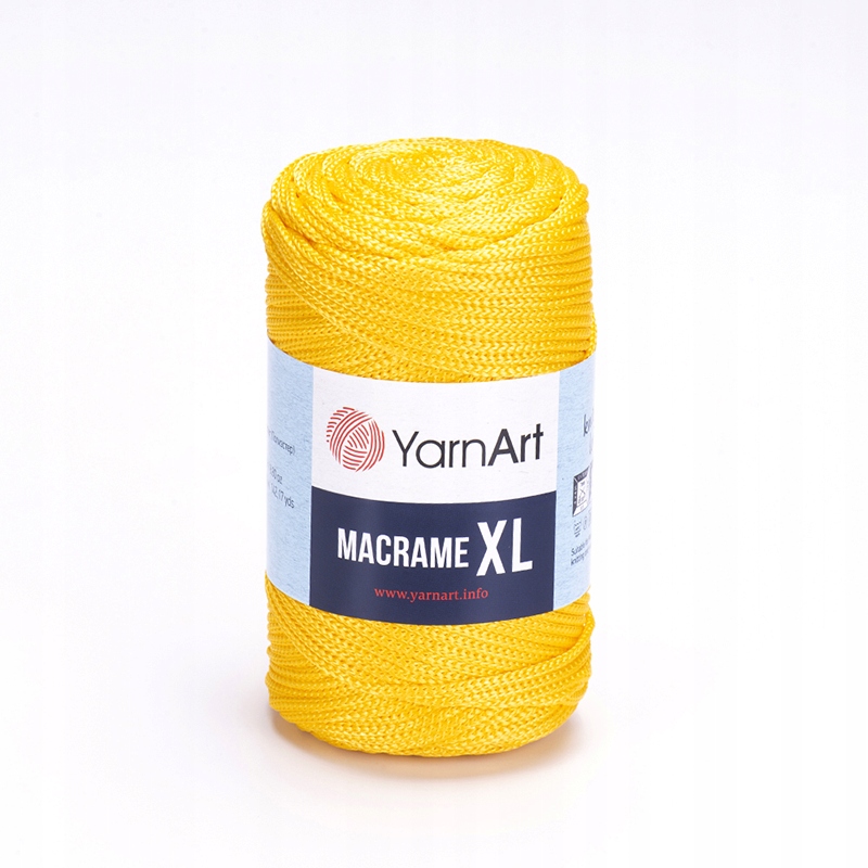 Sznurek YarnArt Macrame XL 3mm 142 żółty