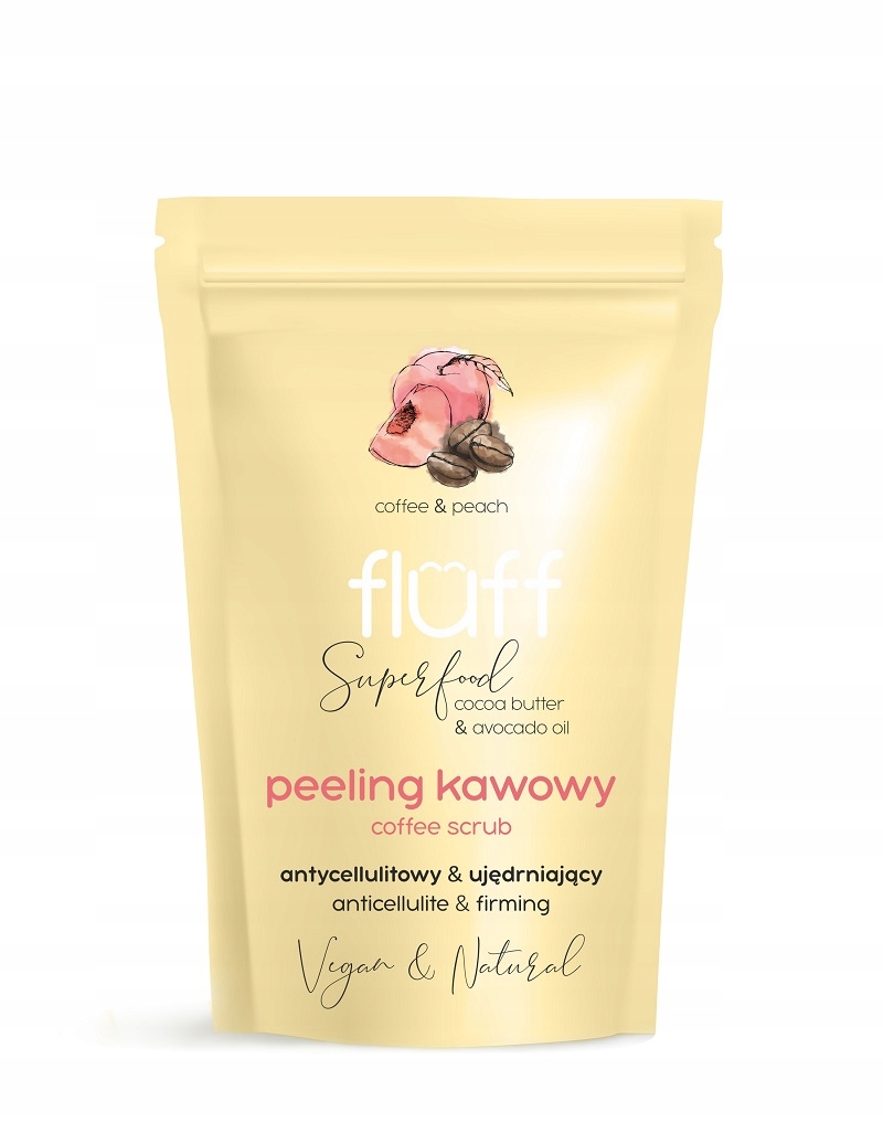 

Fluff Coffee peeling kawowy do ciała Brzoskwinia