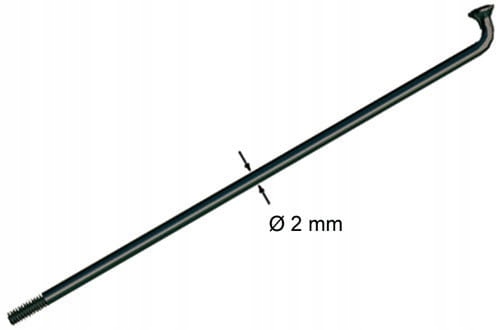 

Szprycha nierdzewna Alpina 2.0x280 mm czarna