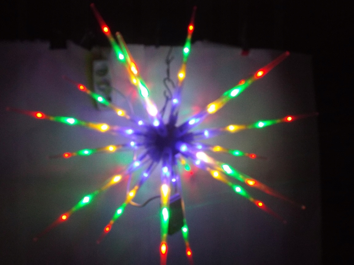 

Ozdoba Eksplodująca Kolorowa Gwiazda Lampki 80 Led