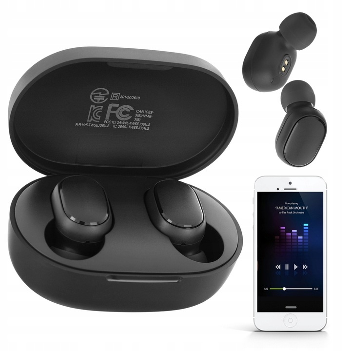 SŁUCHAWKI BEZPRZEWODOWE XIAOMI Mi True Wireless REDMI AirDots 2 + POWERBANK Kod producenta TWSEJ061LS